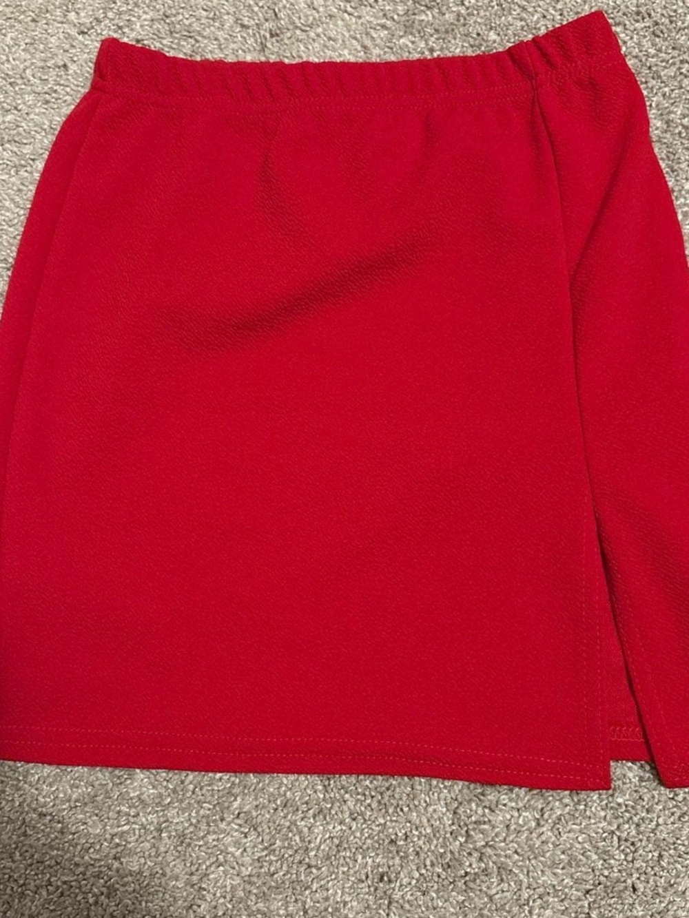 PrettyLittleThing Red Mini Skirt